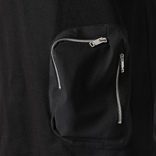 Ensemble Tee Shirt Poche Et Pantalon Jogging LL600 Noir