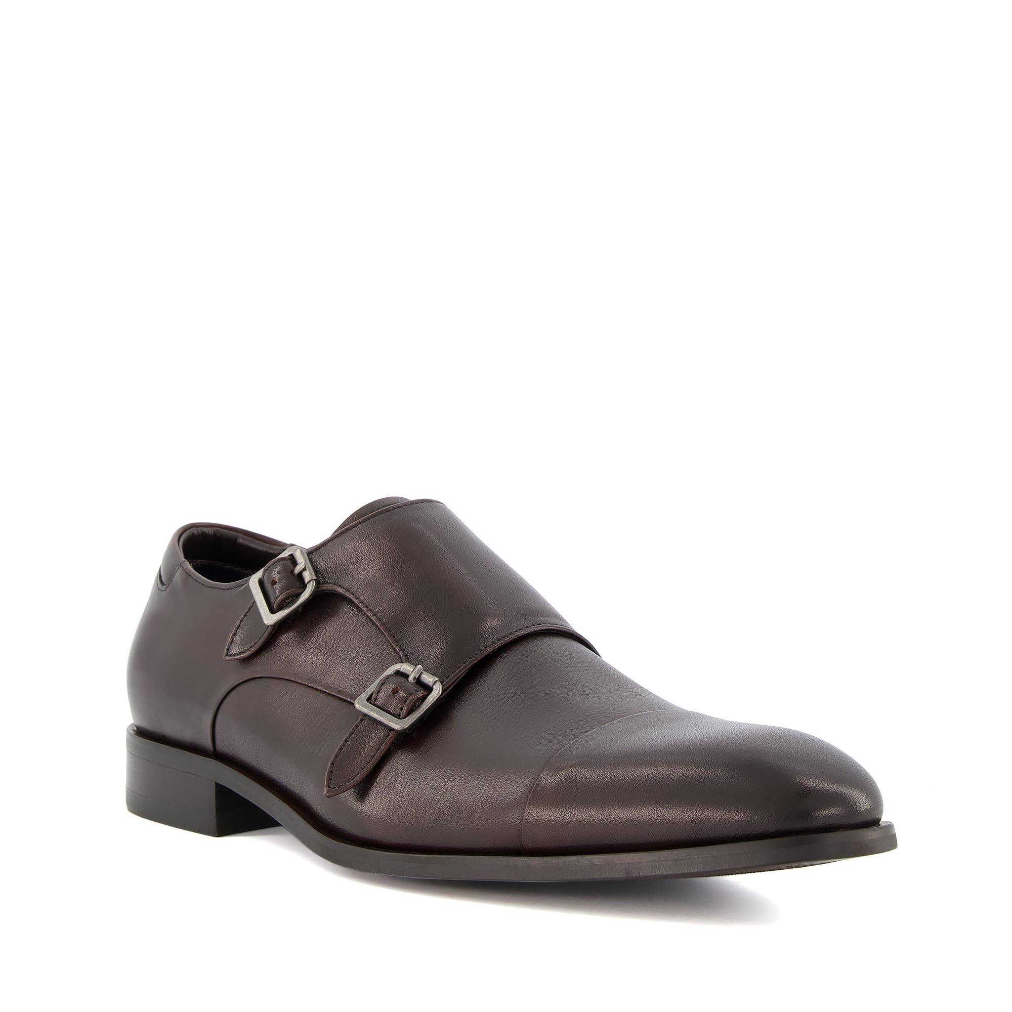 Dune London Scheme Double Buckle Monk Shoes