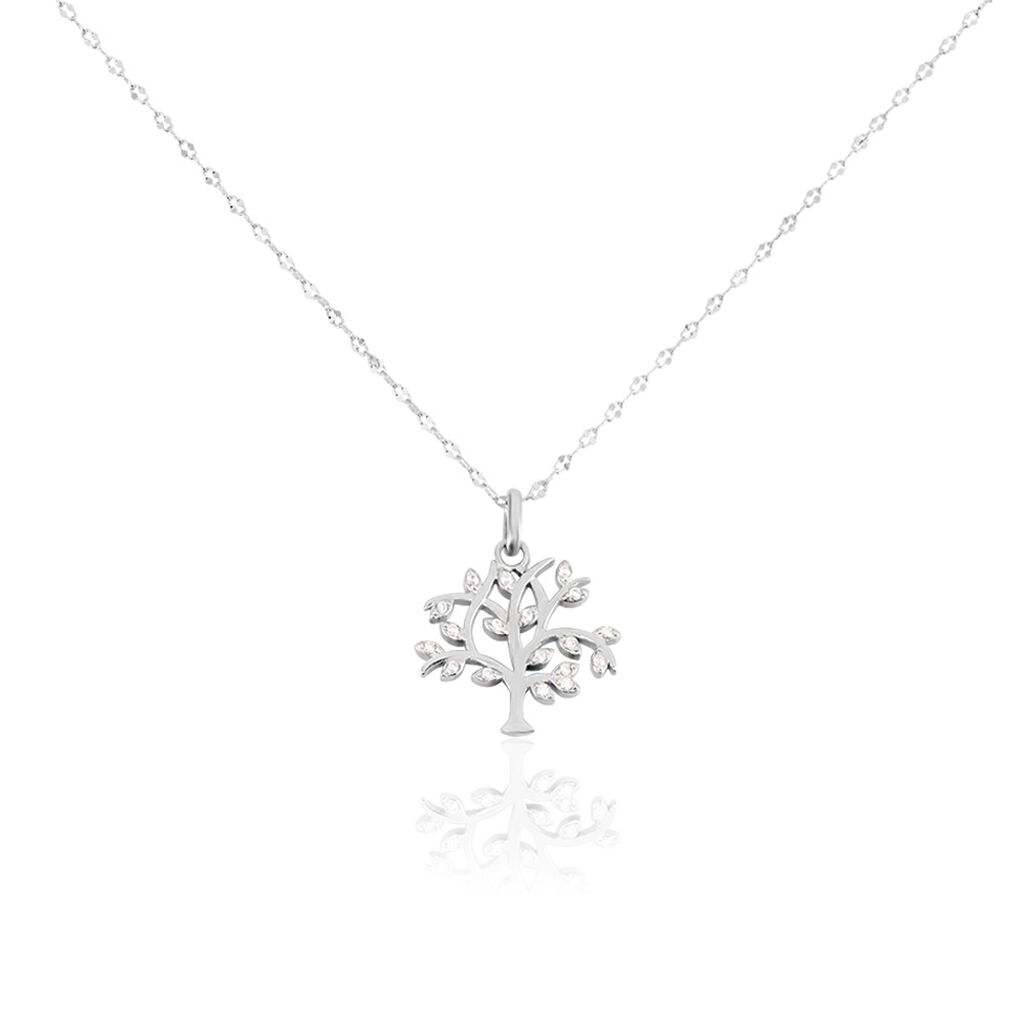 Collier Argent Shandelle Oxydes De Zirconium