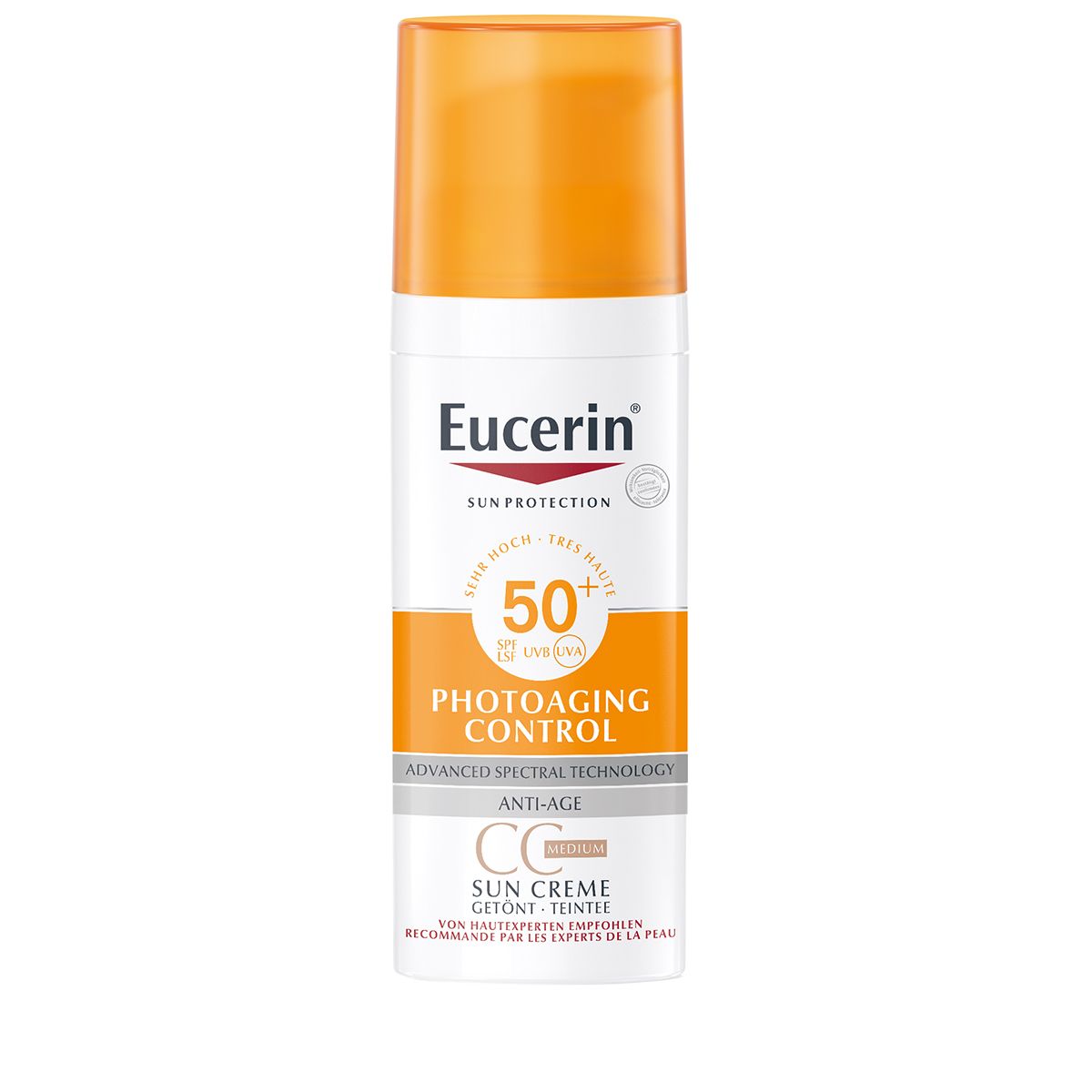 EUCERIN SUN Face Oil Control Gel-Creme Gel Creme getönt medium LSF50  Disp 50 ml