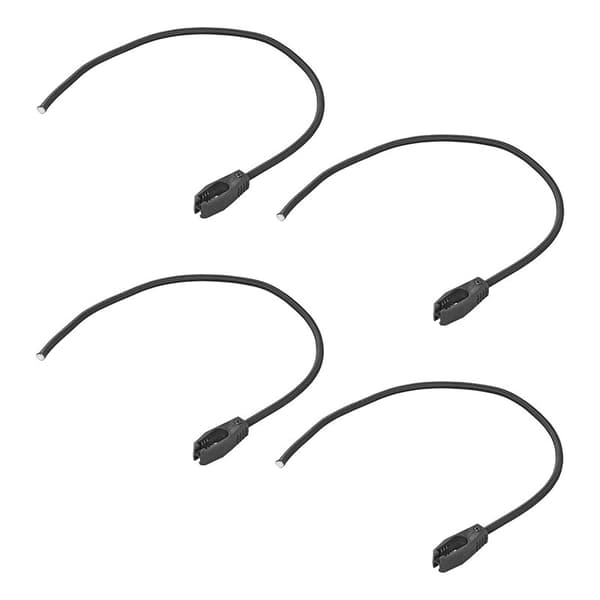 Festesnor elastisk 50 cm justerbar - sett med 4 stk
