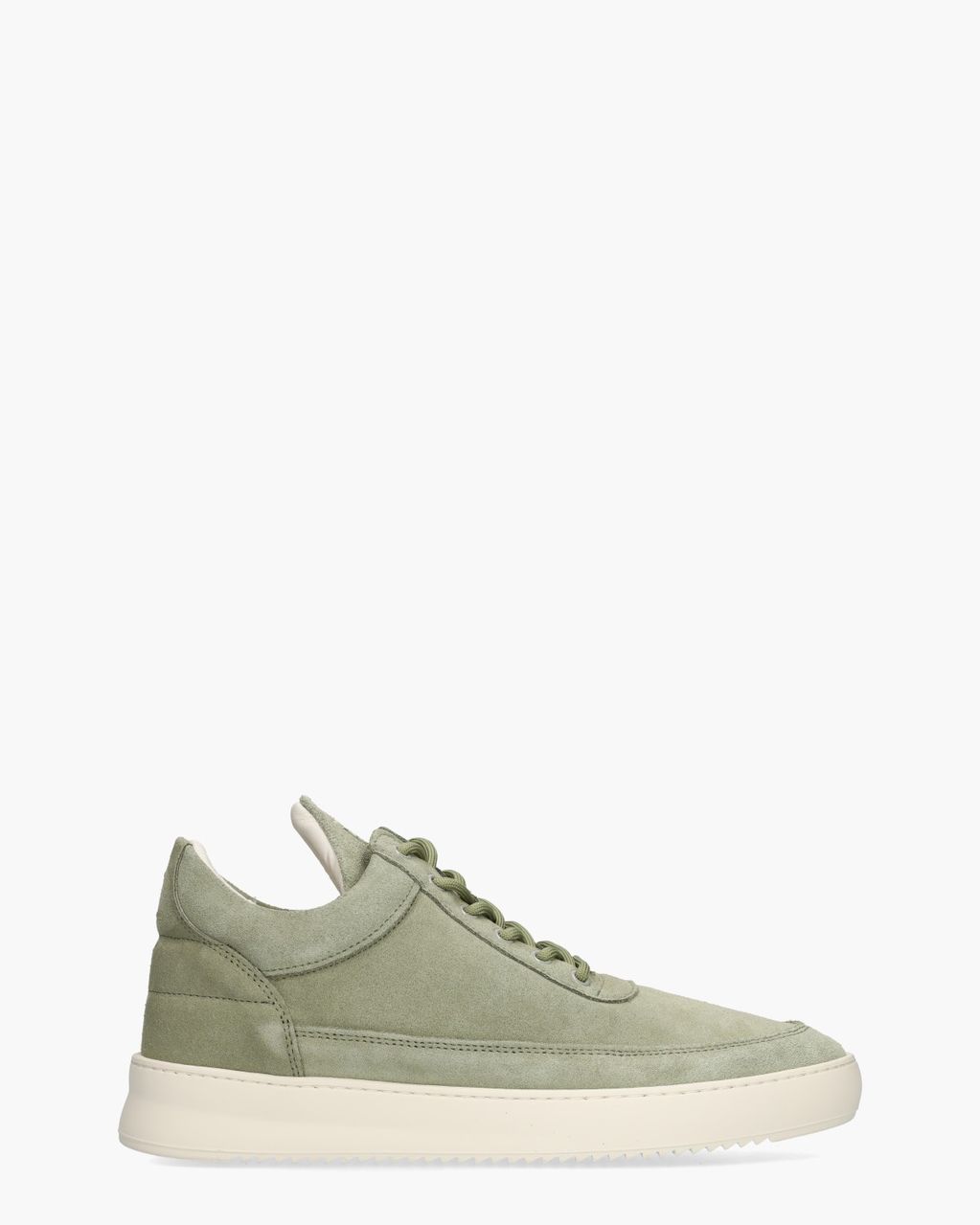 Filling Pieces Low Top Organic Suède Lichtgroen Herensneakers