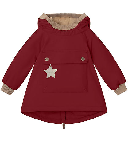 Mini A Ture Winterjacke - Babywen Fleece - Red Marlot