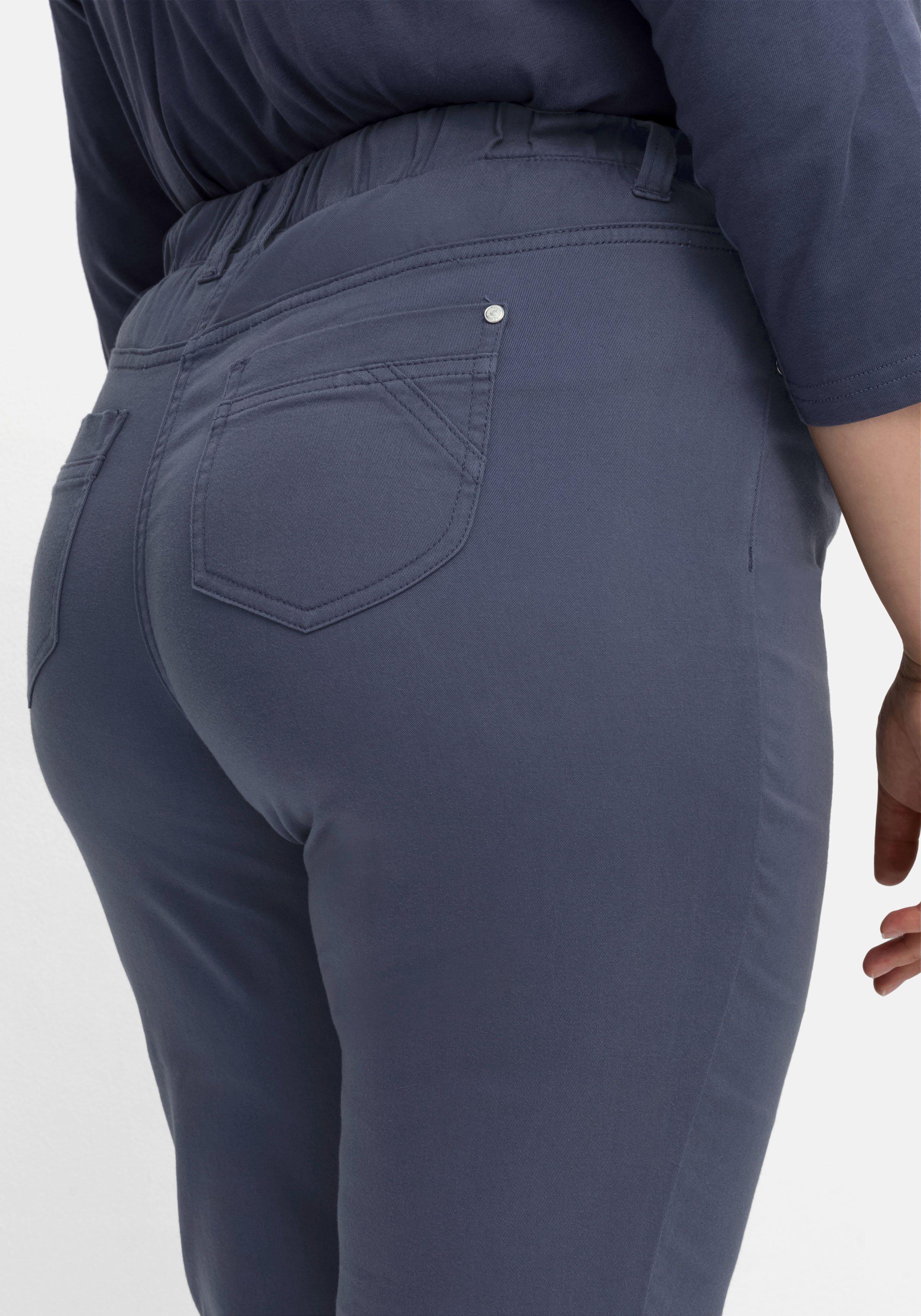 Twillhose mit Schlupfbund, in schmaler Beinform