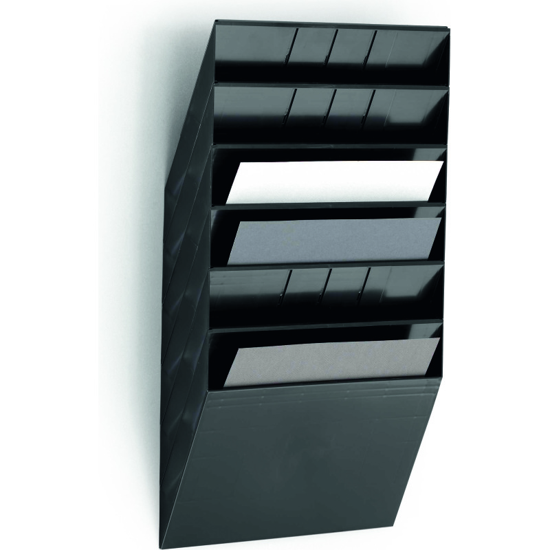 Trieur mural 6 cases FLEXIBOXX Durable A4 paysage noir
