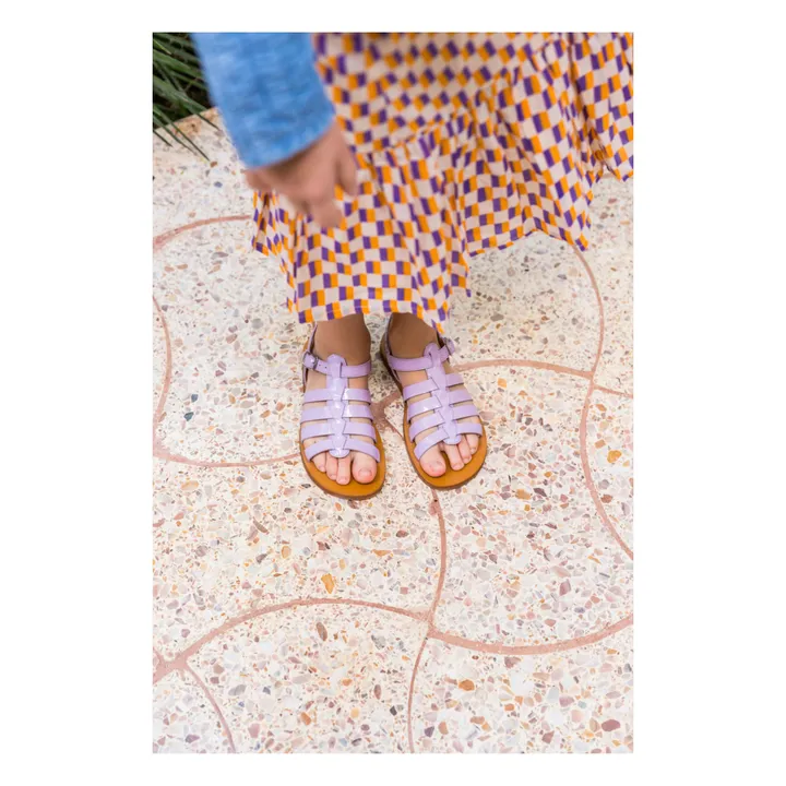 Pom d'Api Sandales Plagette Strap | Lilas