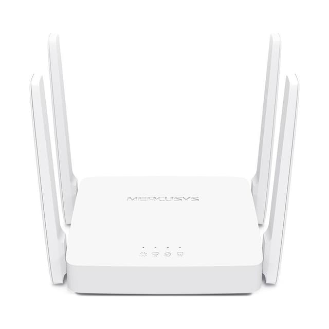 Mercusys Dual-Band Router AC10 802.11ac, 300+867 Mbit/s, 10/100 Mbit/s, Ethernet LAN (RJ-45) porte 2, Antennetype 4xFixed, Hvid