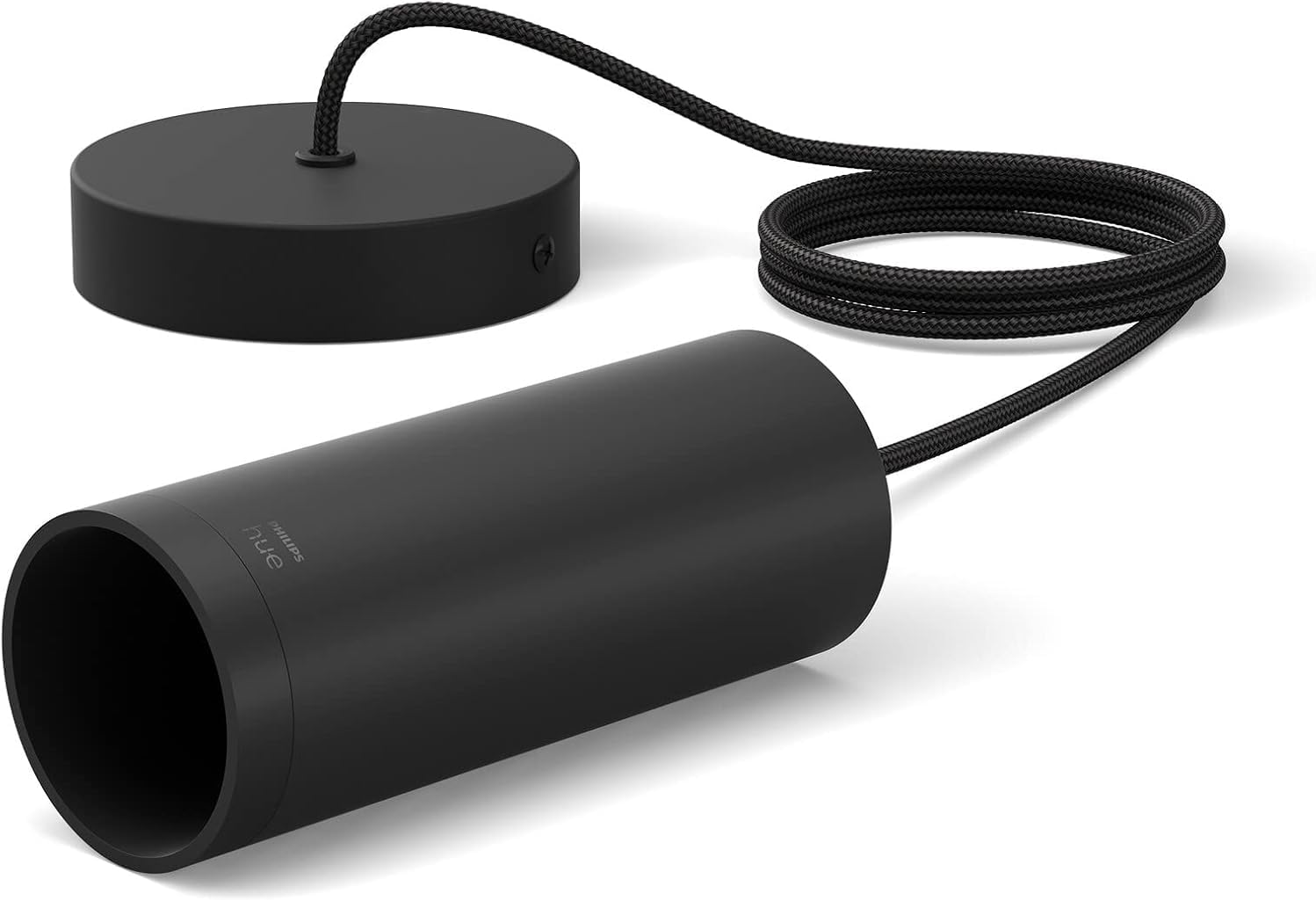 Philips Hue Lightguide Pendelleuchte (Schwarz) - E27 - Weißes und Farbiges Licht - Inkl. 1 Hue Lightguide Ellipse Lampe - Hue White and Color Ambiance
