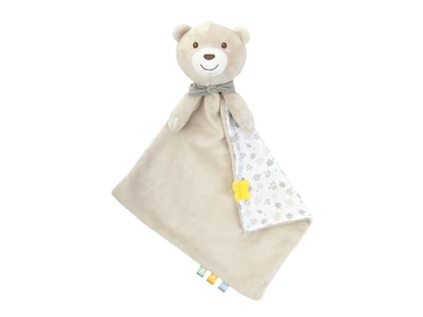 Plysj bamse med pledd 47x40 MAXI DOUDOU beige Chicco