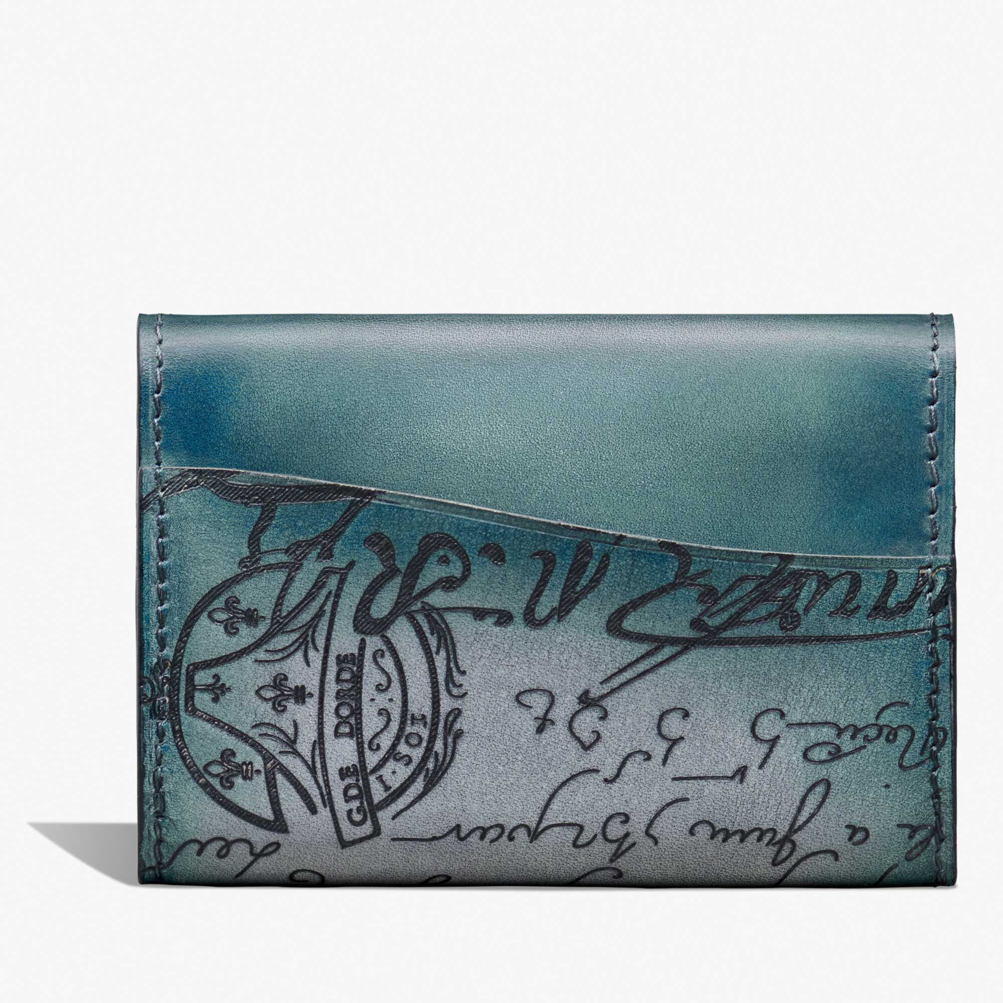Porte-Cartes Imbuia Gradiant En Cuir Scritto