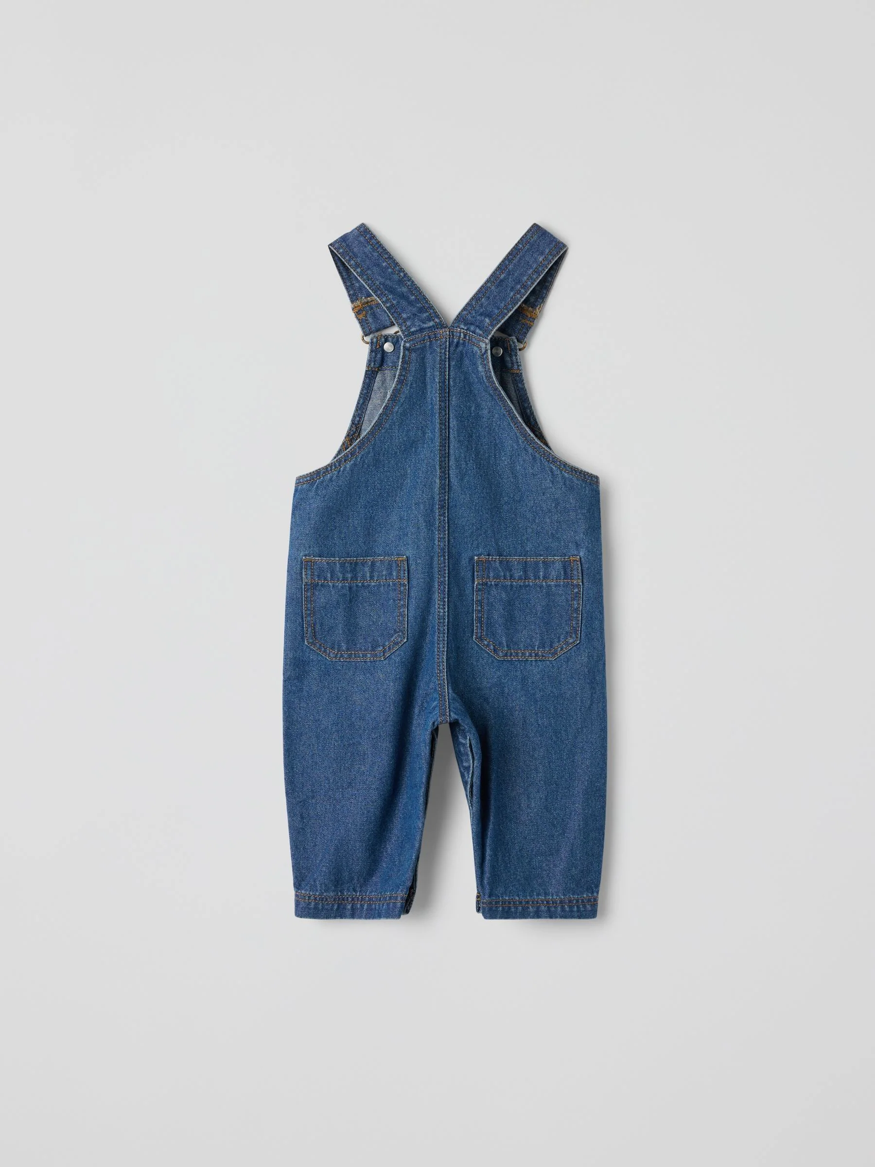 Polarn O. Pyret Cotton Denim Dungarees