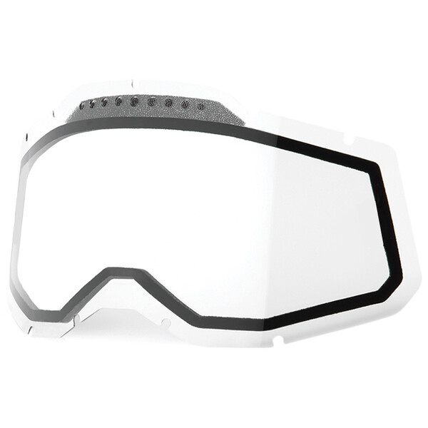 100% - Double écran ventilé Accuri 2 / Racecraft 2 / Strata 2 Incolore