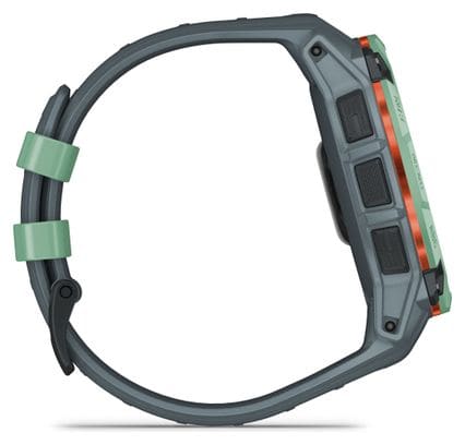 Montre GPS Garmin Instinct 3 AMOLED - 50 mm Vert Neotropic avec Bracelet en Silicone Bleu Twilight
