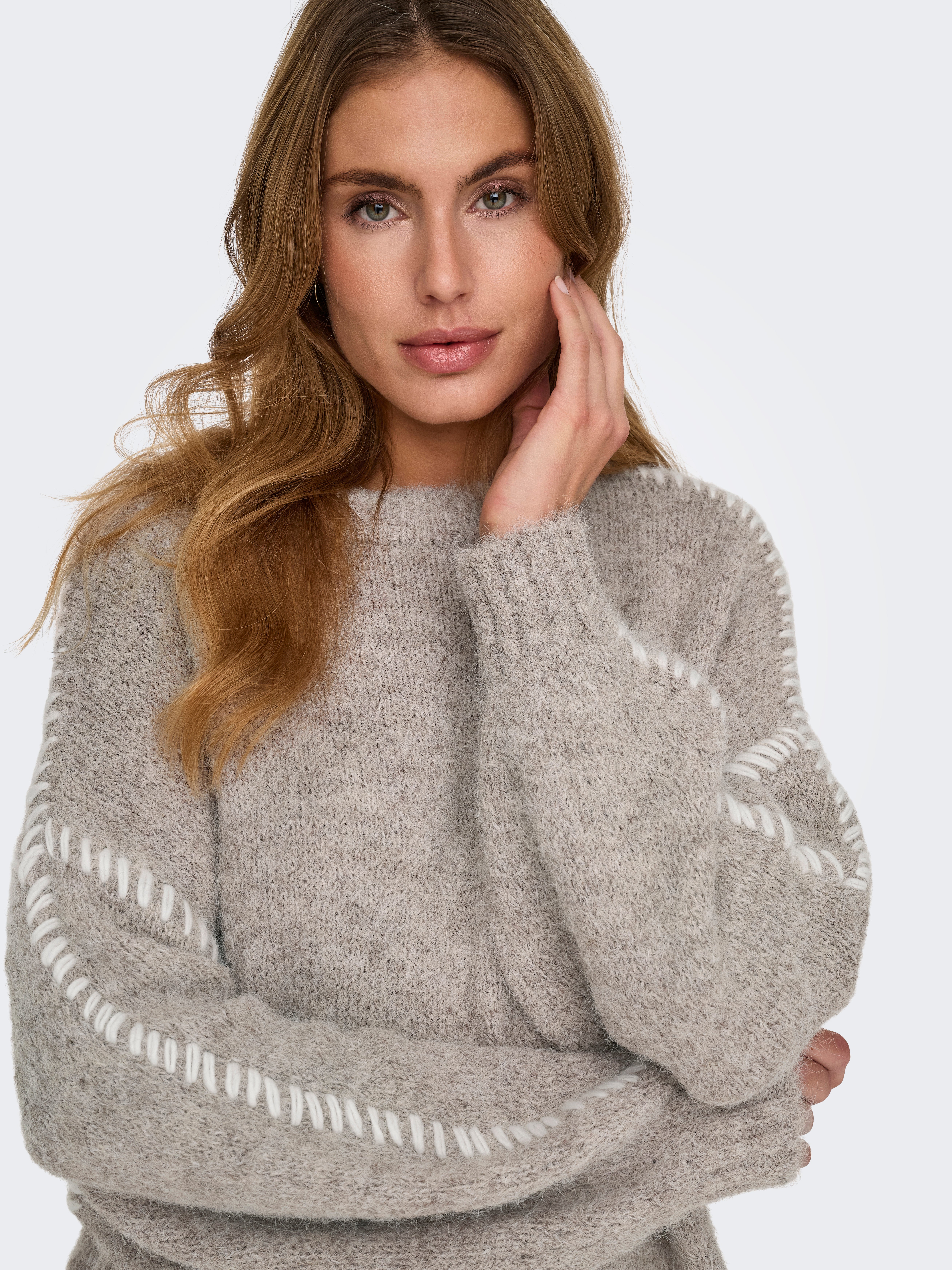 JDYZOEY Strickpullover Chateau Gray