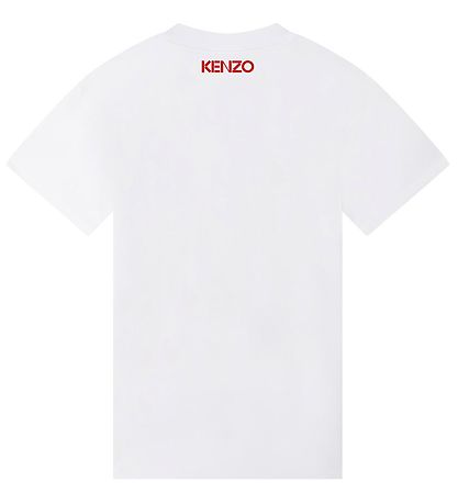 Kenzo Kleid - Weiß m. Giraffe