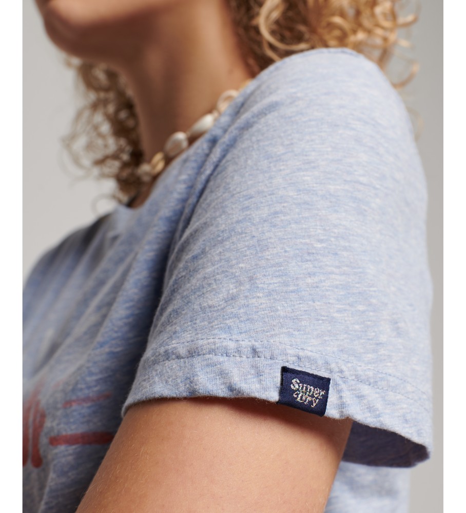 Camiseta Superdry Vintage Logo Nostalgia Azul