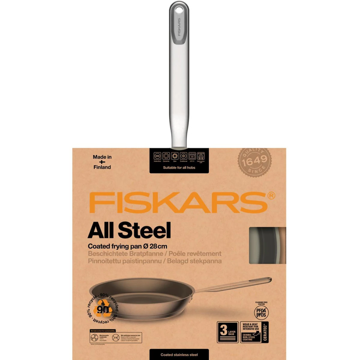 Fiskars All Steel stekepanne 28 cm