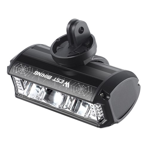 4000mAh Wiederaufladbares Aluminium USB Fahrrad Licht Velo LED Warnlicht IPX4 (1750 Lumen) - Schwarz