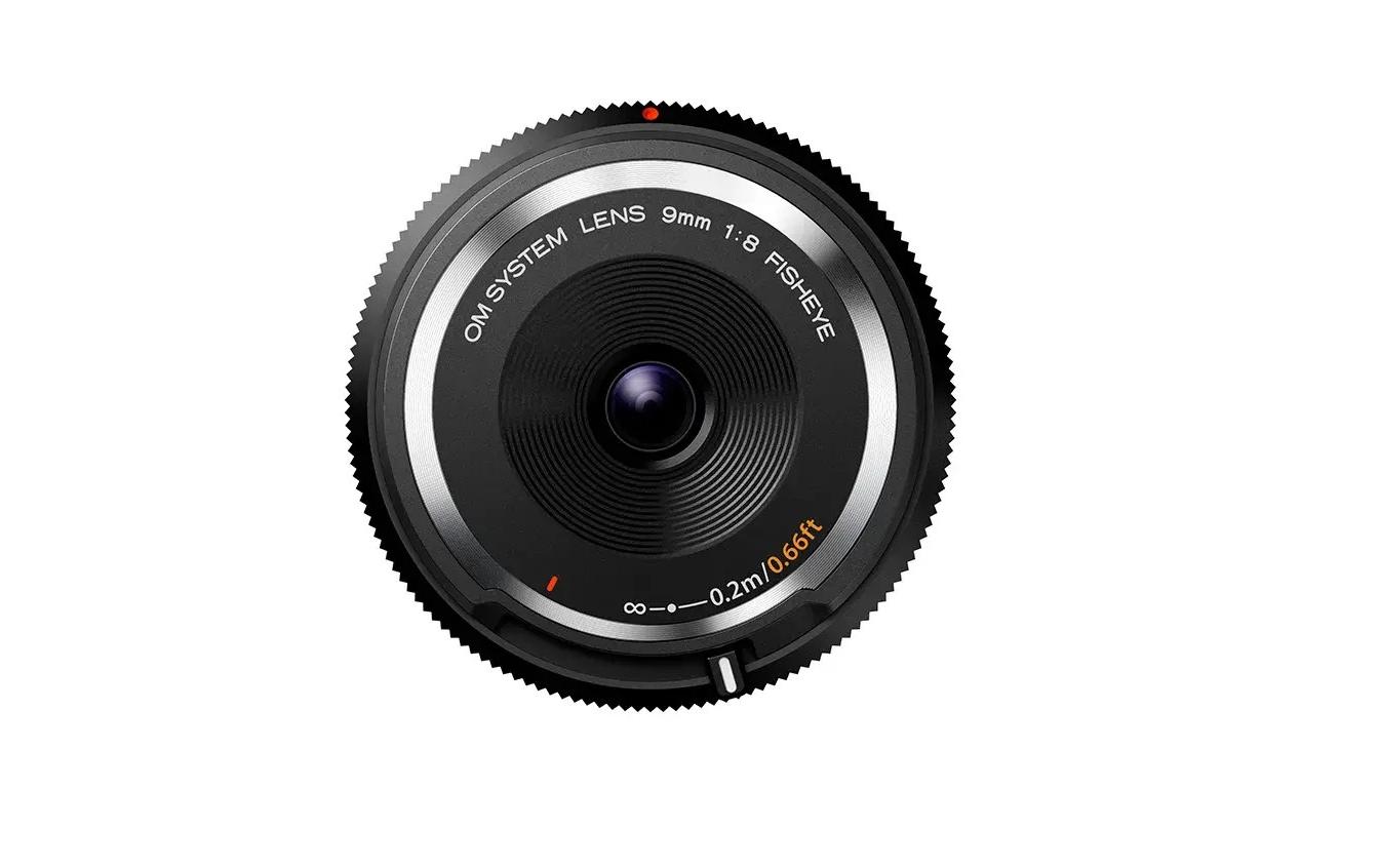 Kamera-Gehäusedeckel 9 mm F/8.0 Fisheye<br>Fisheye-Objekiv in Form einer Schutzkappe