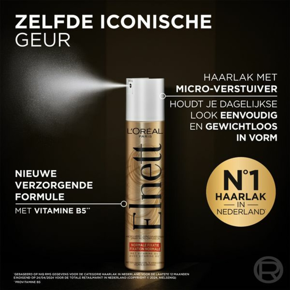 L'Oréal Elnett Satin Haarspray Normale Fixatie200 ml