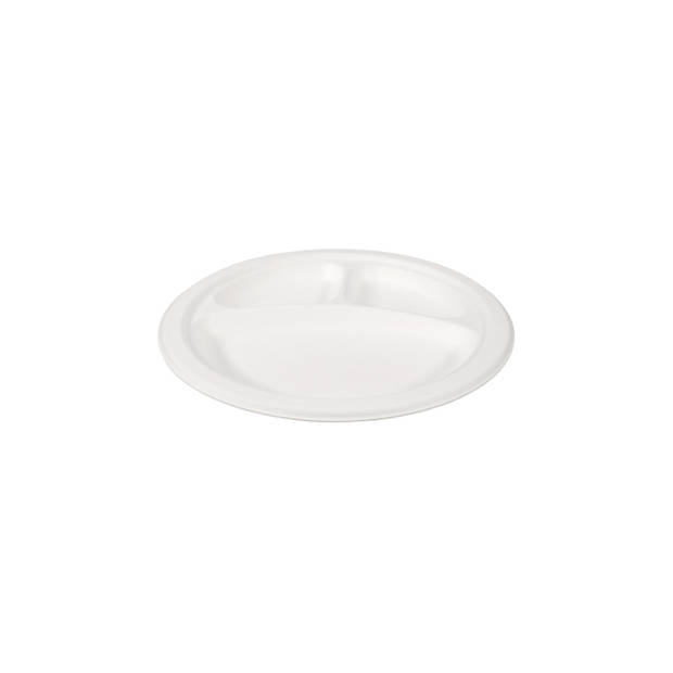 Depa BBQ bord bagasse Ø26cm 3 vaks