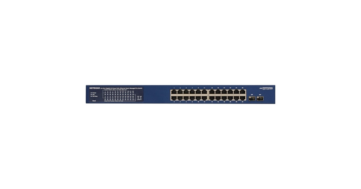 NetgearGS724TPP switch  (Blauw)