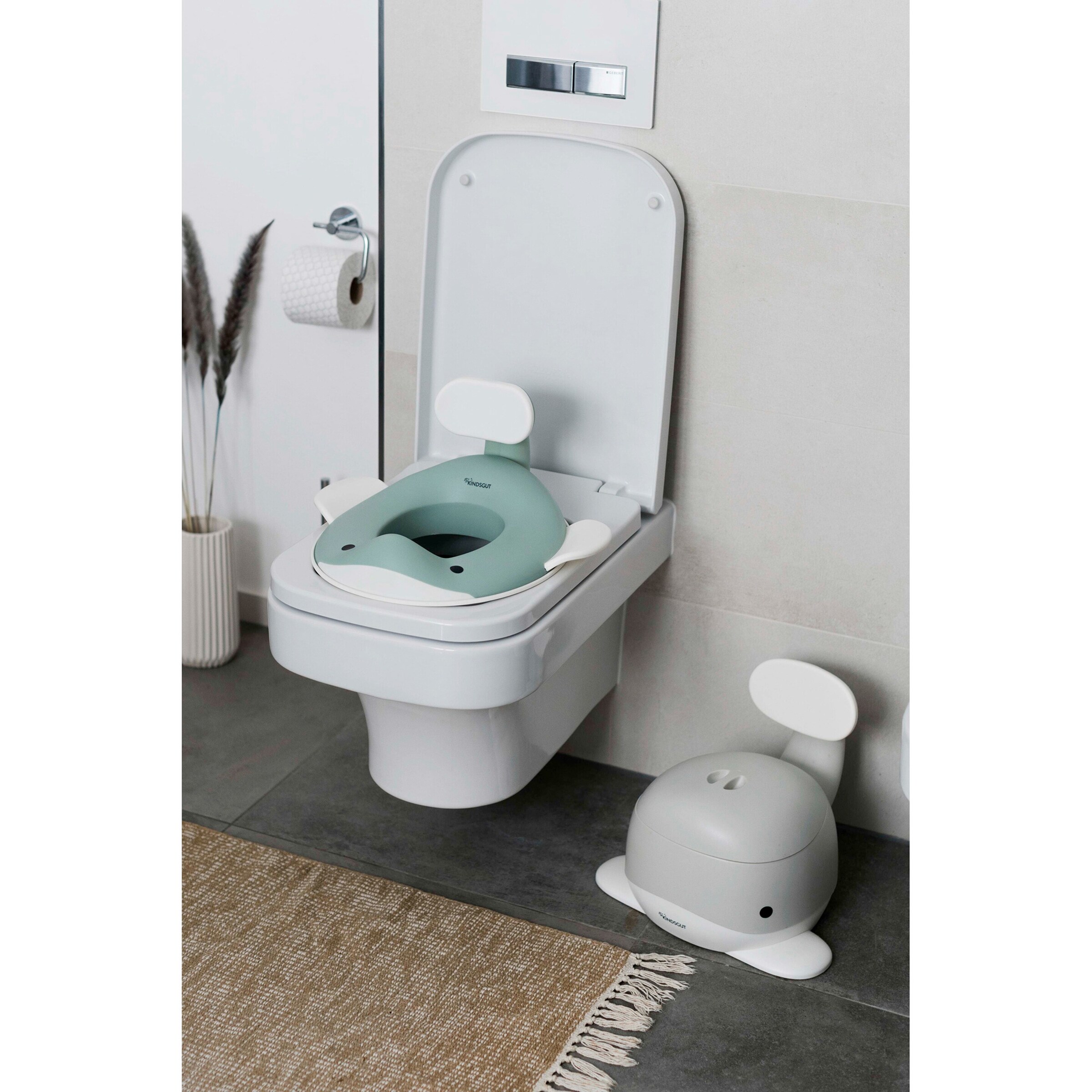 Kindsgut Toilettensitz Wal aquamarin