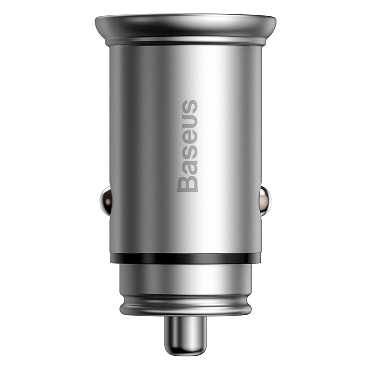 (30W) USB C / USB A Alu Auto KFZ Ladegerät - Silber