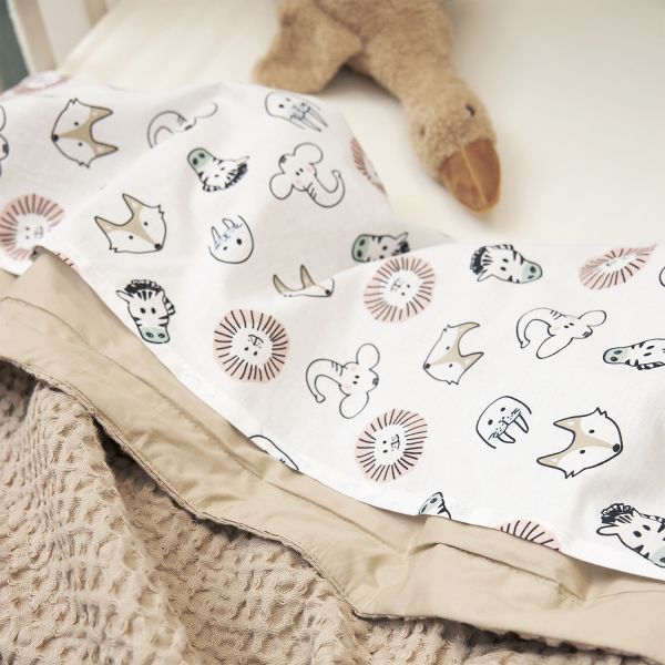 Meyco Baby Waffle Wiegdeken - 75 x 100 cm - Sand