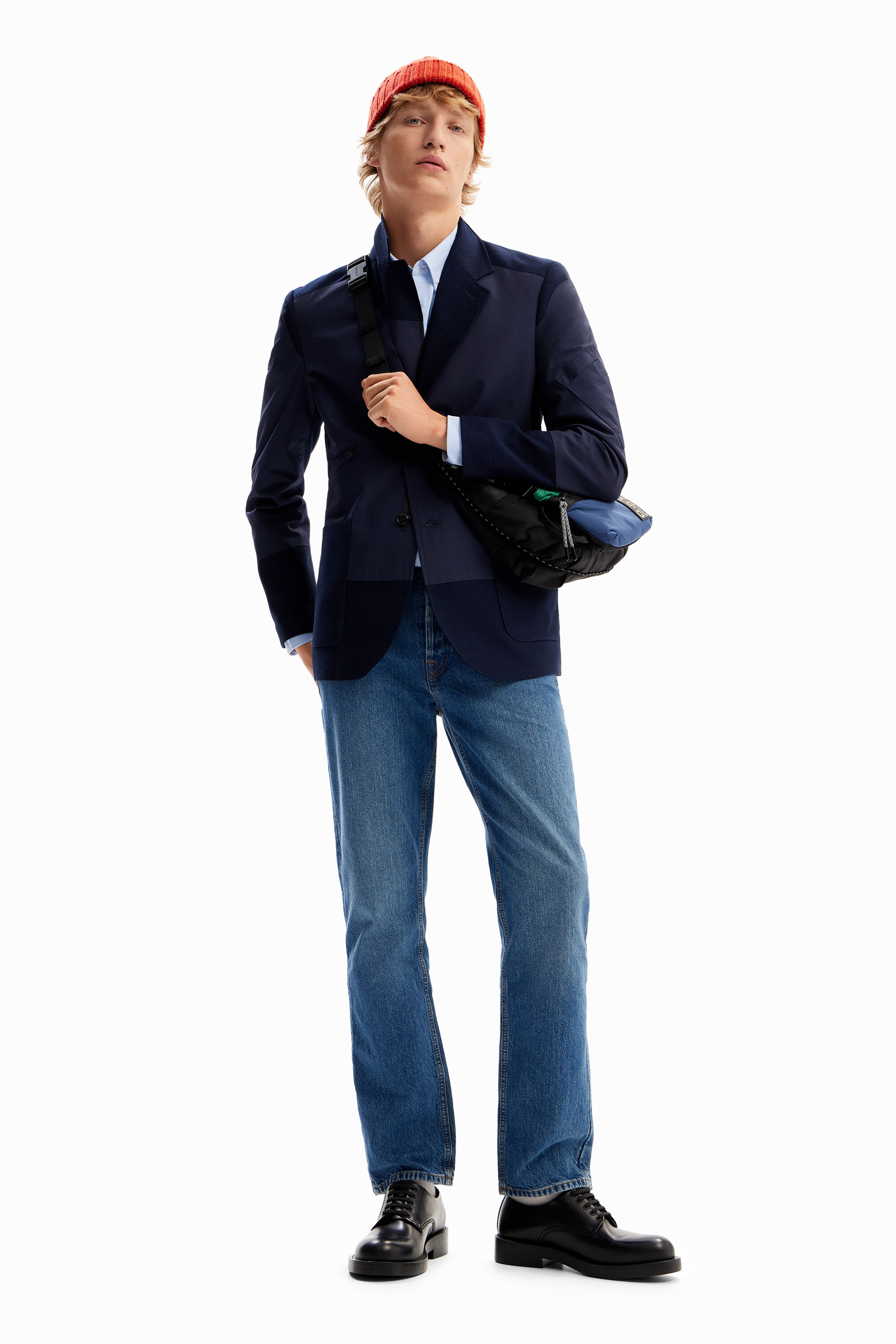 Blazer híbrido bolsillos