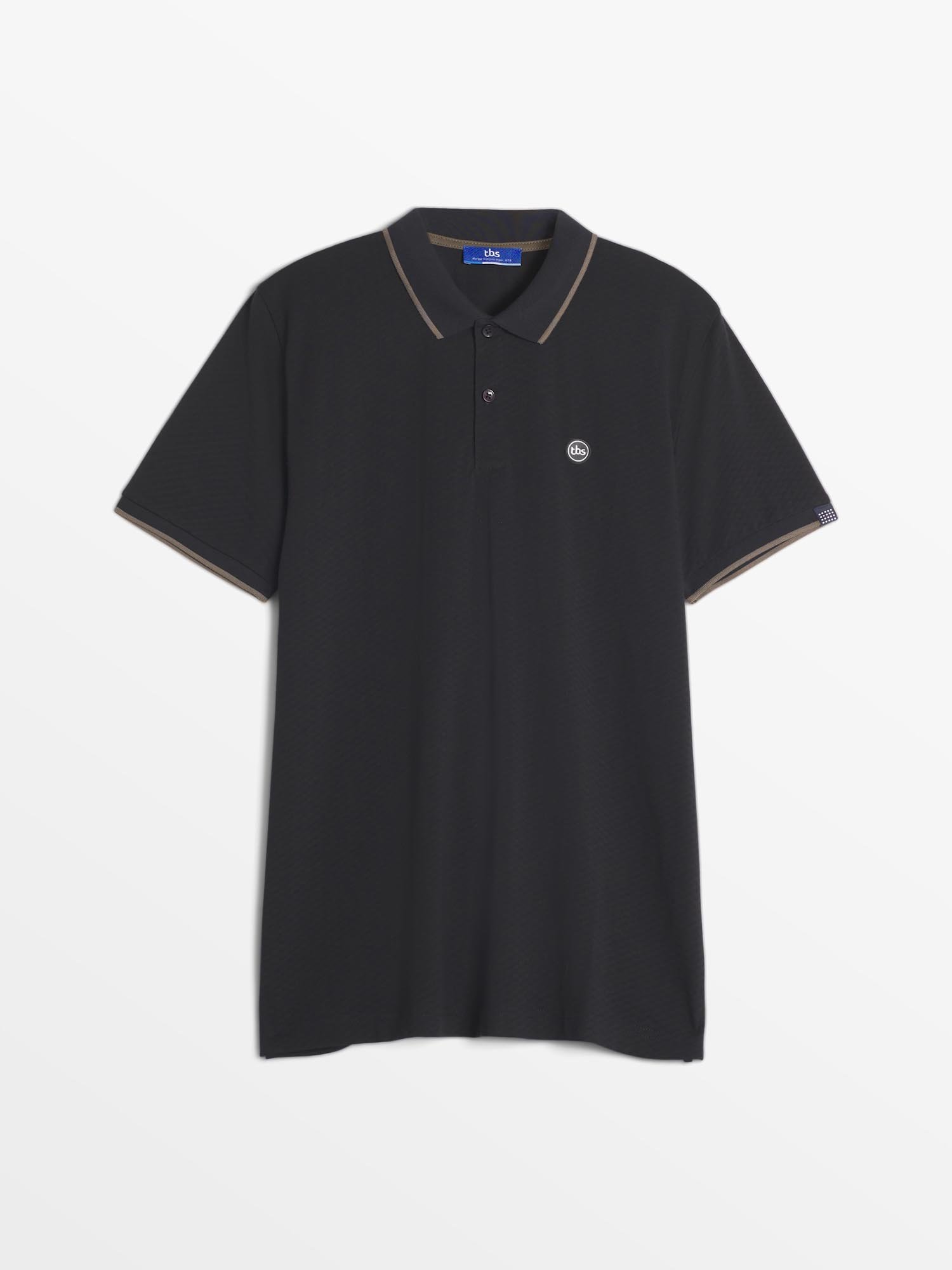 Polo Homme Manches Courtes Noir