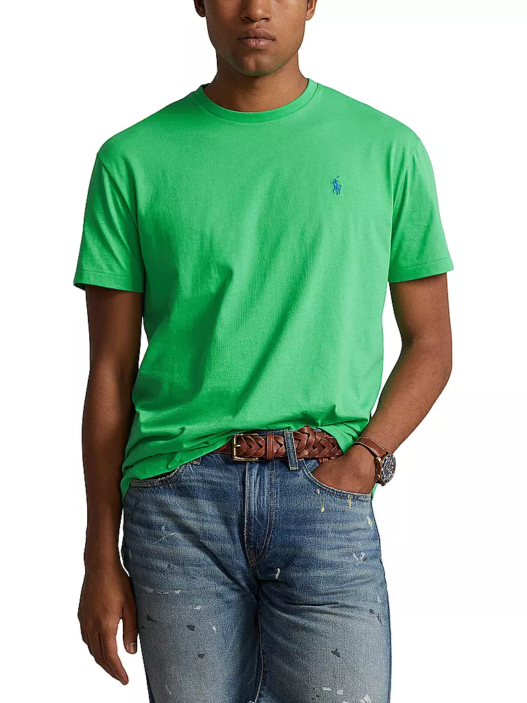 POLO RALPH LAUREN T-Shirt Custom Slim Fit grün