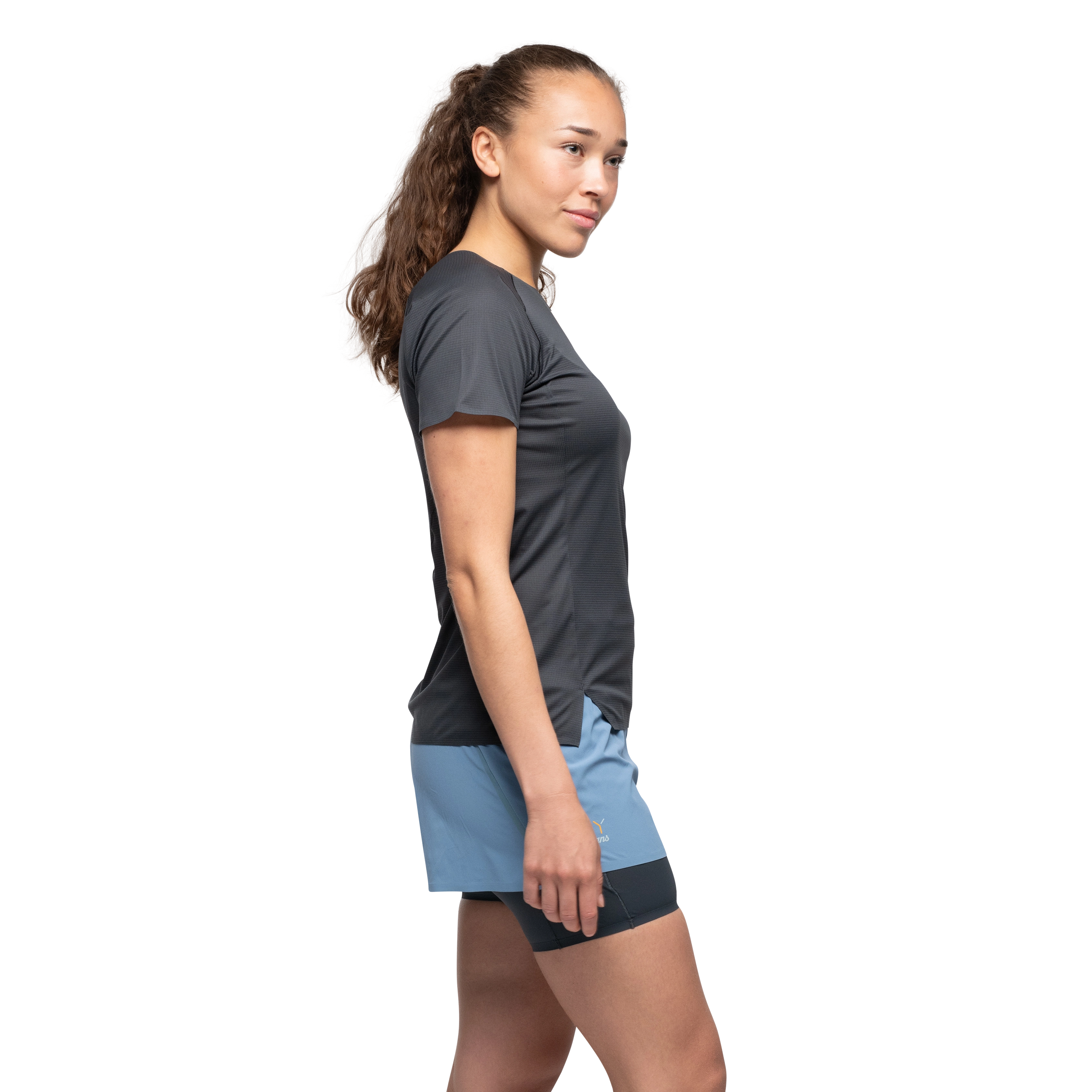 Y LightLine Fast Tee Women Dark Shadow Grey