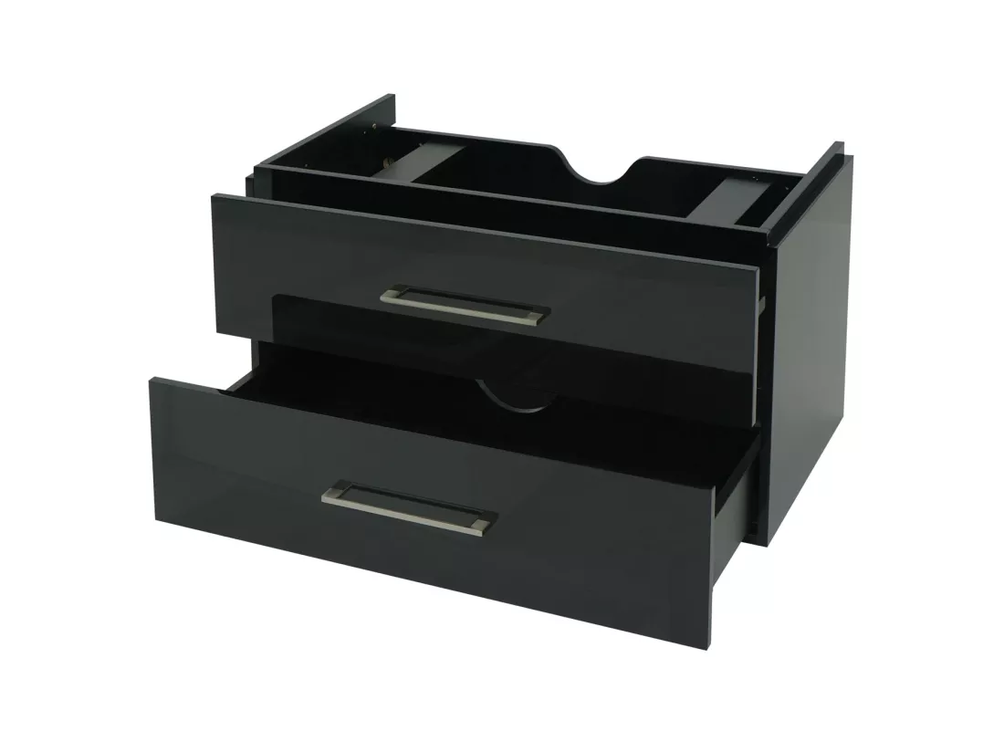 Premium Meuble sous-lavabo MCW-D16, noir