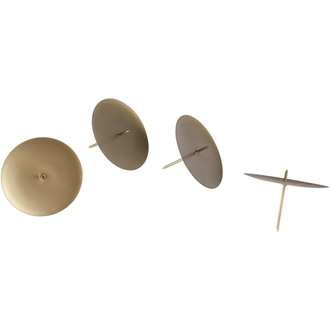 Halter für Adventskerzen - ca. 7 cm - 4 Stück - gold