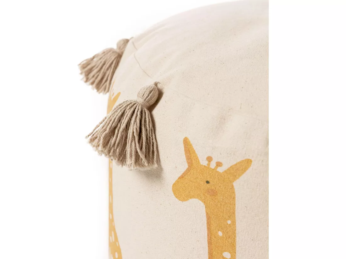 Pouf Savannah Jaune 45x45x25 cm