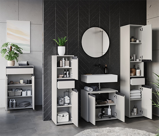 Kommode »Lemont«, steingrau