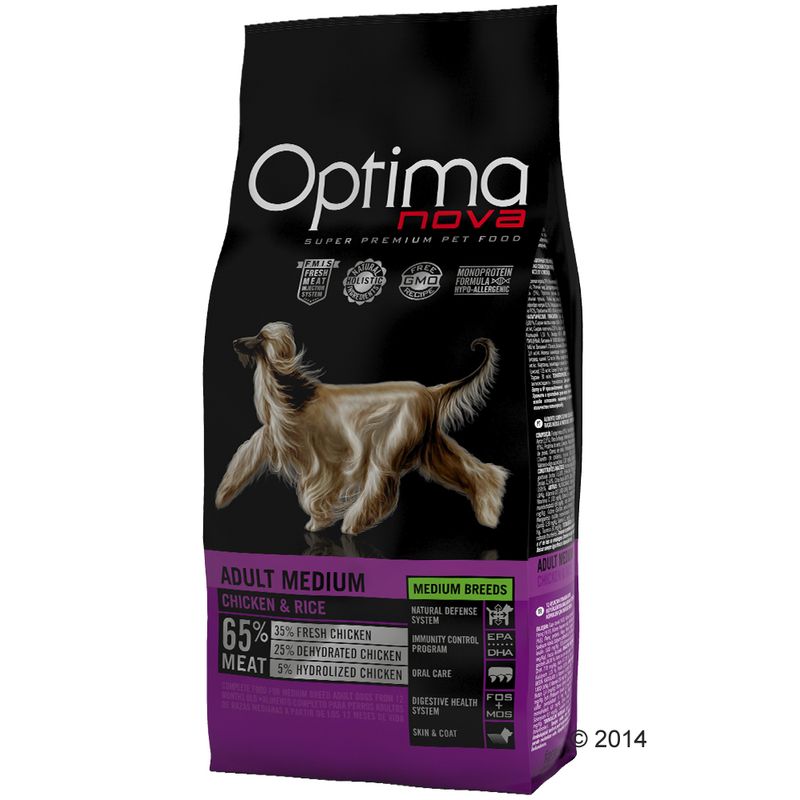 Optimanova Medium Adult, poulet & riz