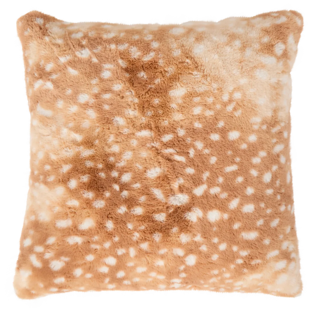 Coussin décoratif en fausse fourrure