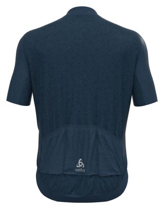 Maillot Manches Courtes Zippé Odlo Zeroweight Bleu