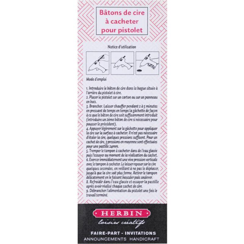 6 bâtons de cire nacrée pour pistolet