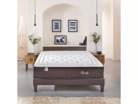 BELLECOUR LITERIE | Matelas PRIVILEGE 140x190 cm | Ressorts ensachés & Mémoire de forme
