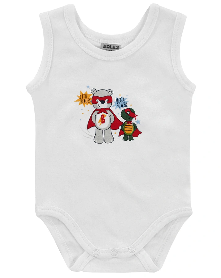 Träger-Body TOUGH BOY 3er-Pack in weiß/hellblau