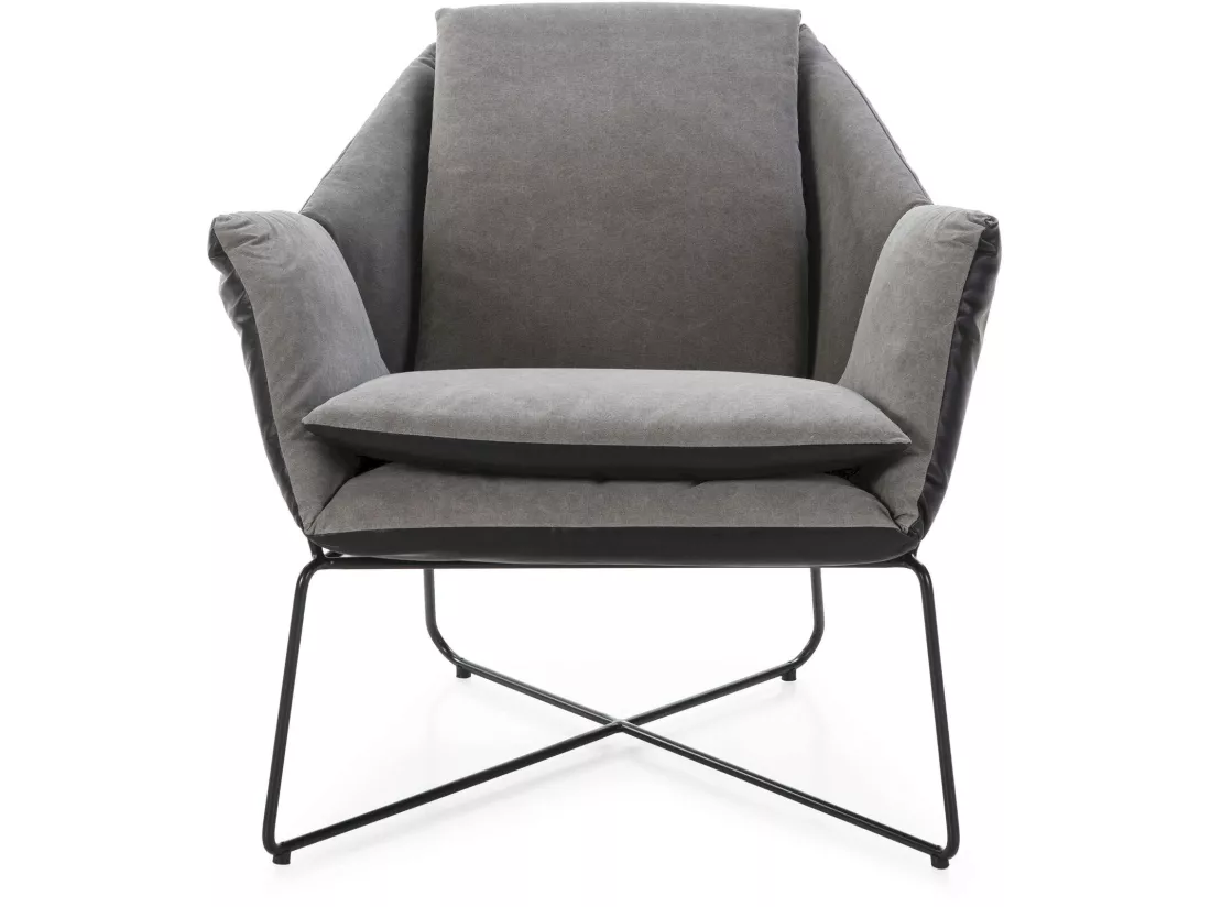 Fauteuil Relaxation Design Élégant et Moderne Gris Anthracite