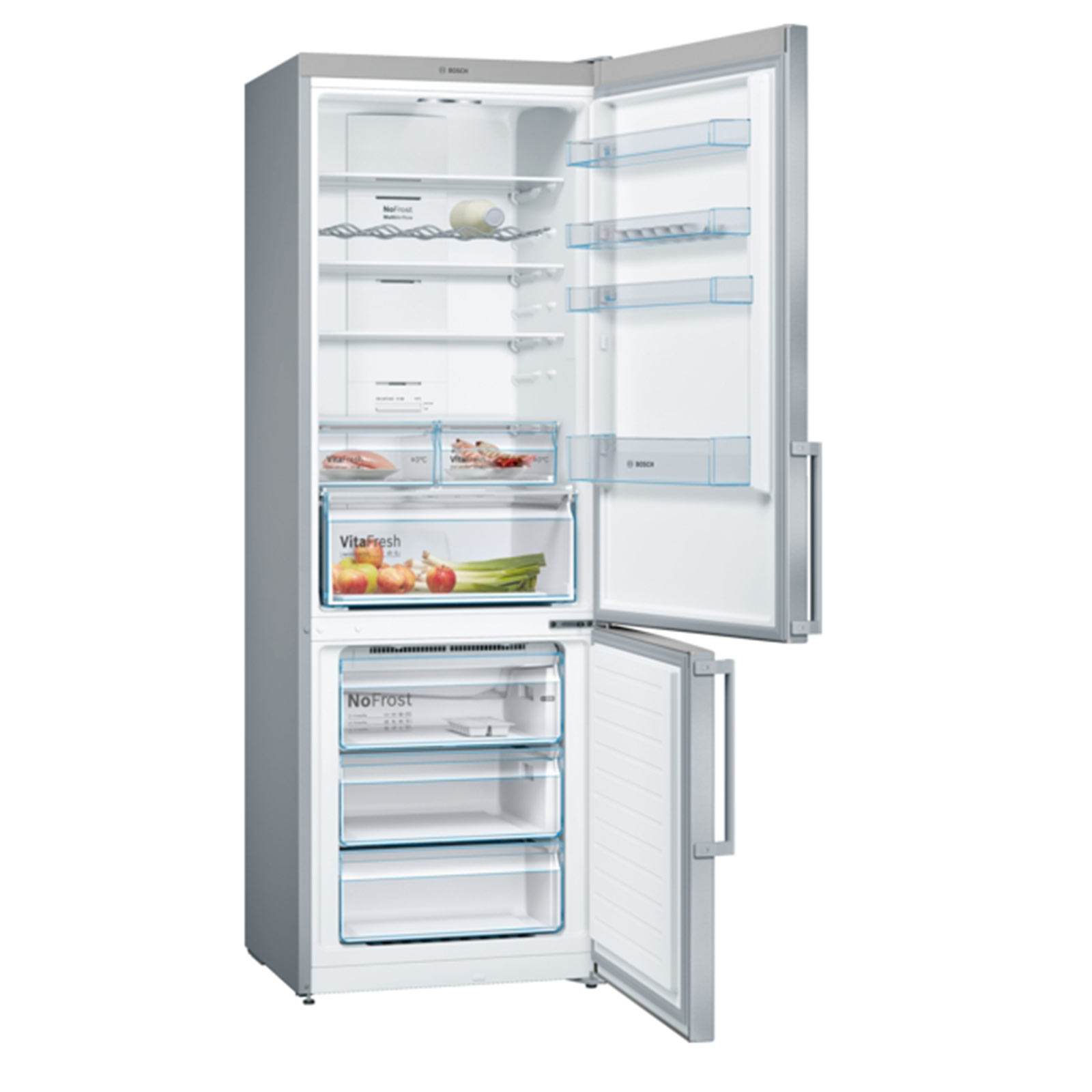 BOSCH Kühl-Gefrierkombination KGN49XIDP - Edelstahl - D