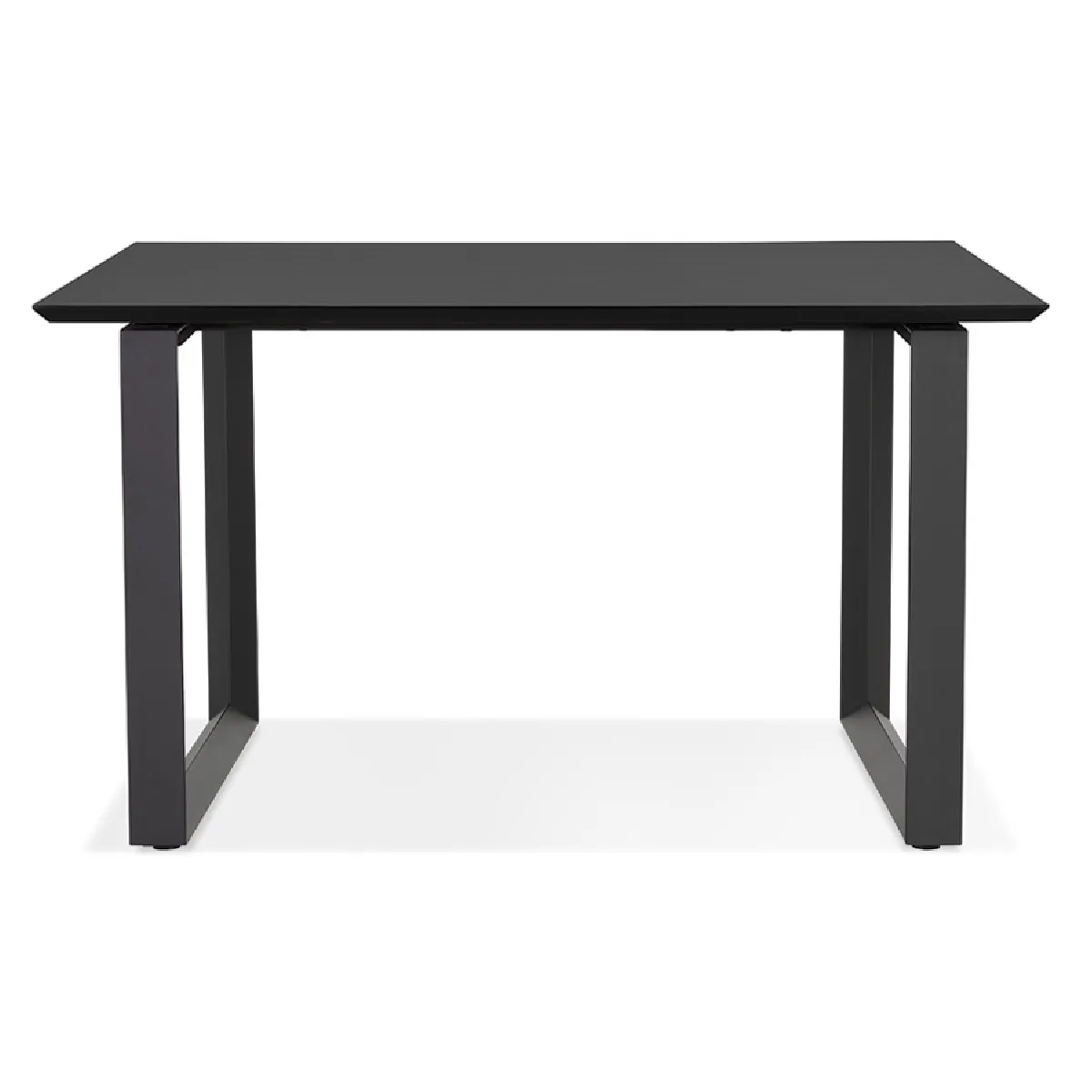 Alterego Bureau GIMINI bois/métal noir - 130x70 cm