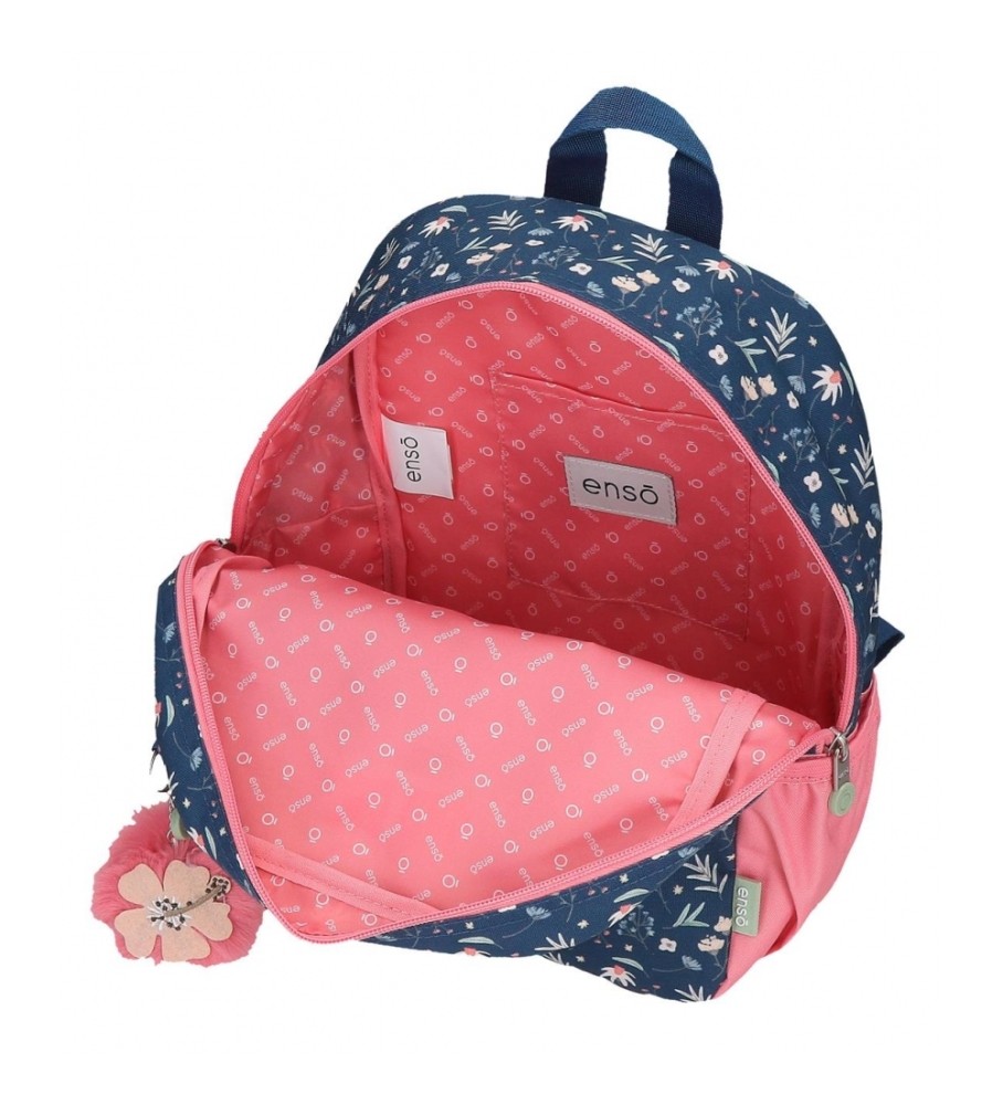 Enso Mochila de paseo Ciao Bella 32 cm com carro marinho