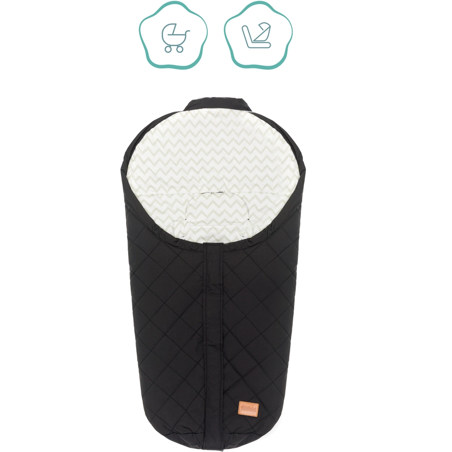 fillikid Sommerfußsack Light Small Gruppe 0 Schwarz