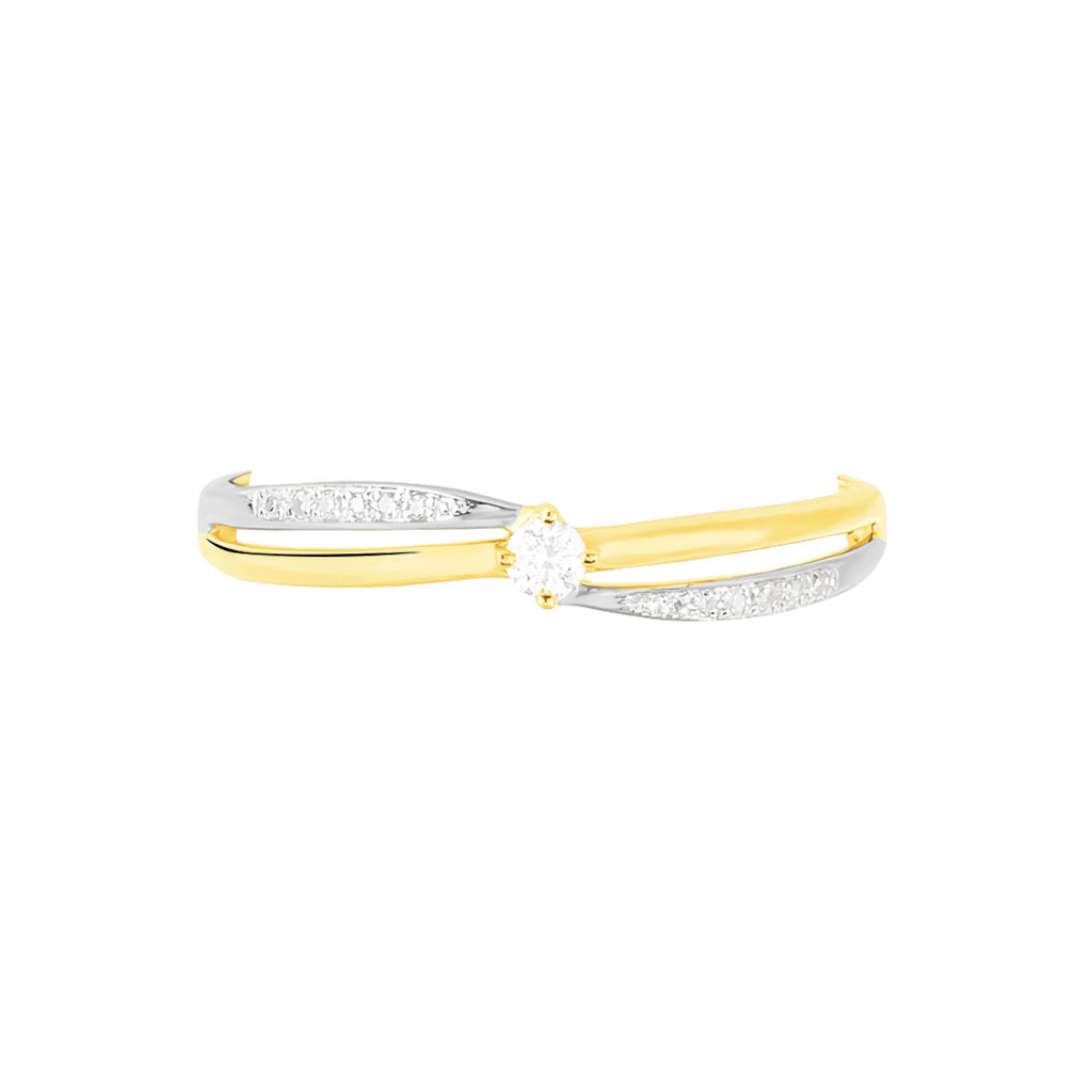 Bague Selene Or Bicolore Diamant