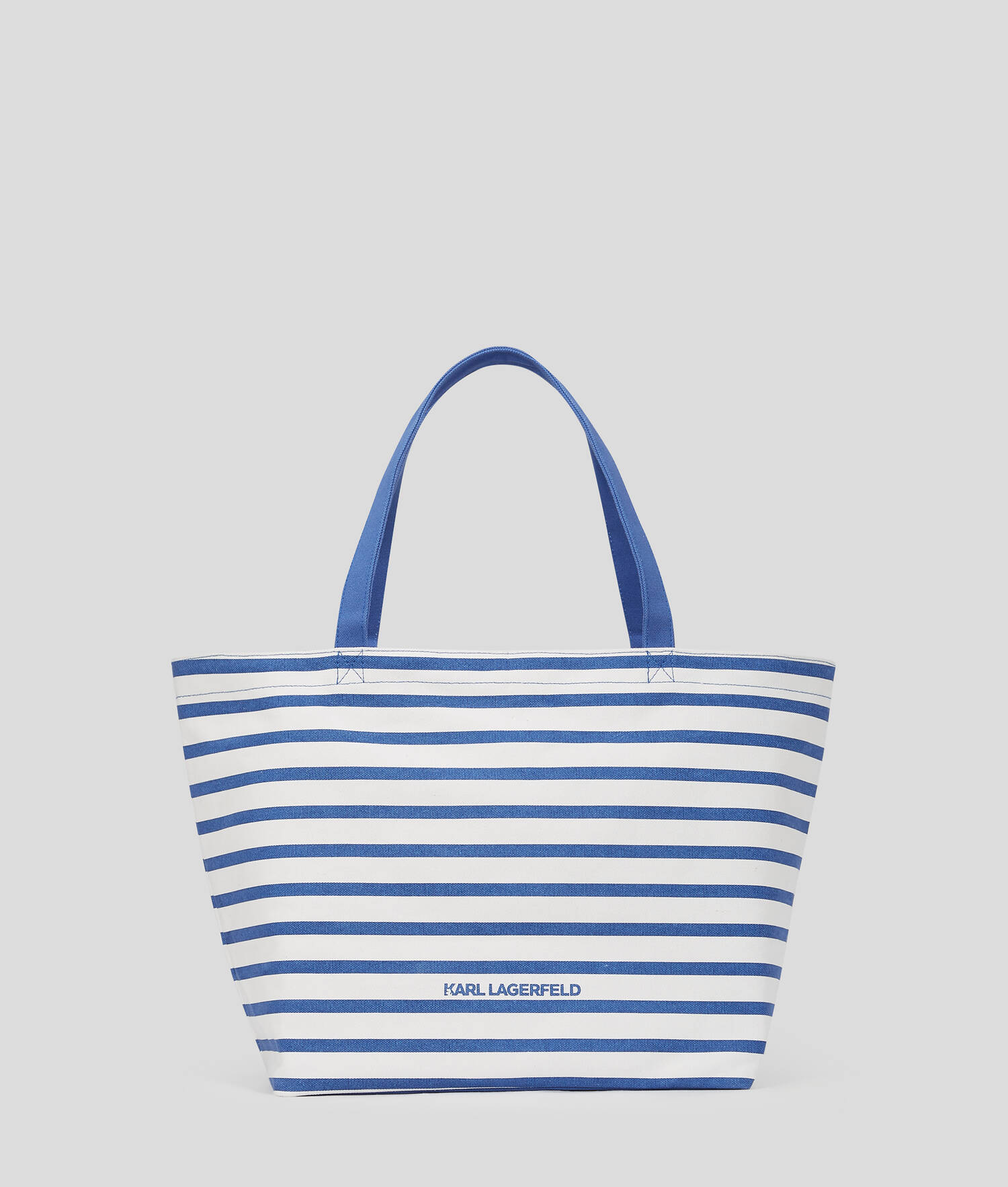 CABAS À RAYURES IKON CHOUPETTE - Rayures blanches et bleues